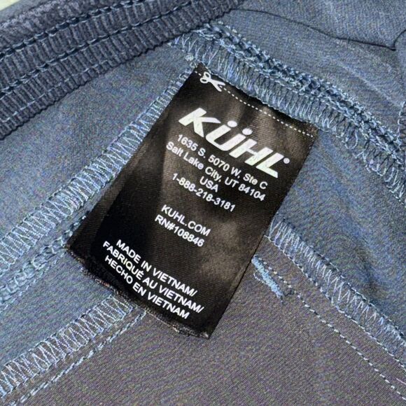 Kuhl Freeflex Move Pants Womens Medium Short Steel Blue Hiking Gorpcore FLAWED - Picture 5 of 10